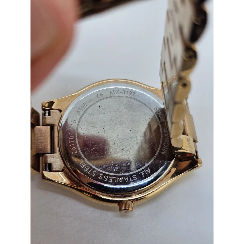 Michael Kors Women's Watch 42MM Rose Gold Dial Rose Gold Bands 7